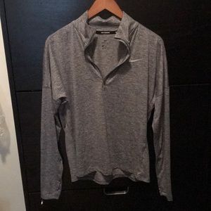 Gray Nike half zip